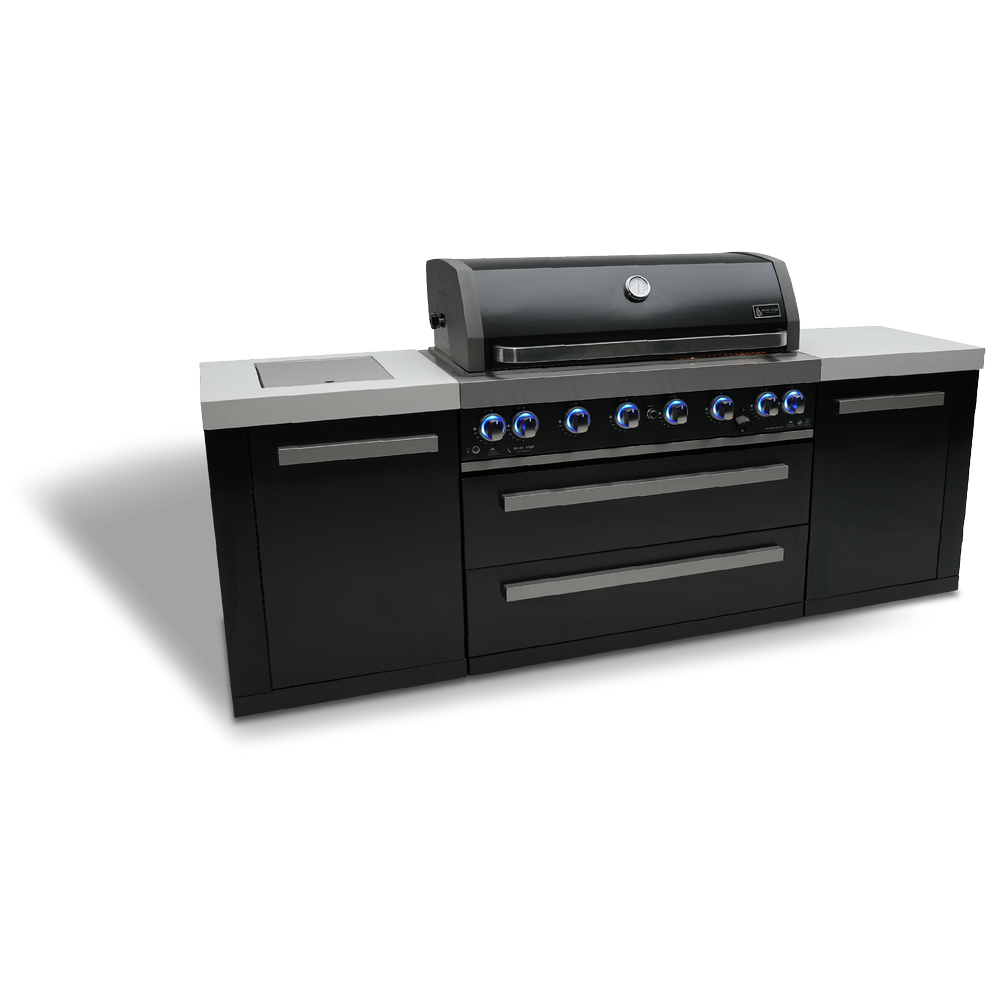 Mont Alpi 805 Black Stainless Steel Island - MAi805-BSS - MyBBQDirect