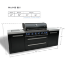 Mont Alpi 805 Black Stainless Steel Island - MAi805-BSS