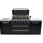 Mont Alpi 805 Black Stainless Steel Island - MAi805-BSS - MyBBQDirect