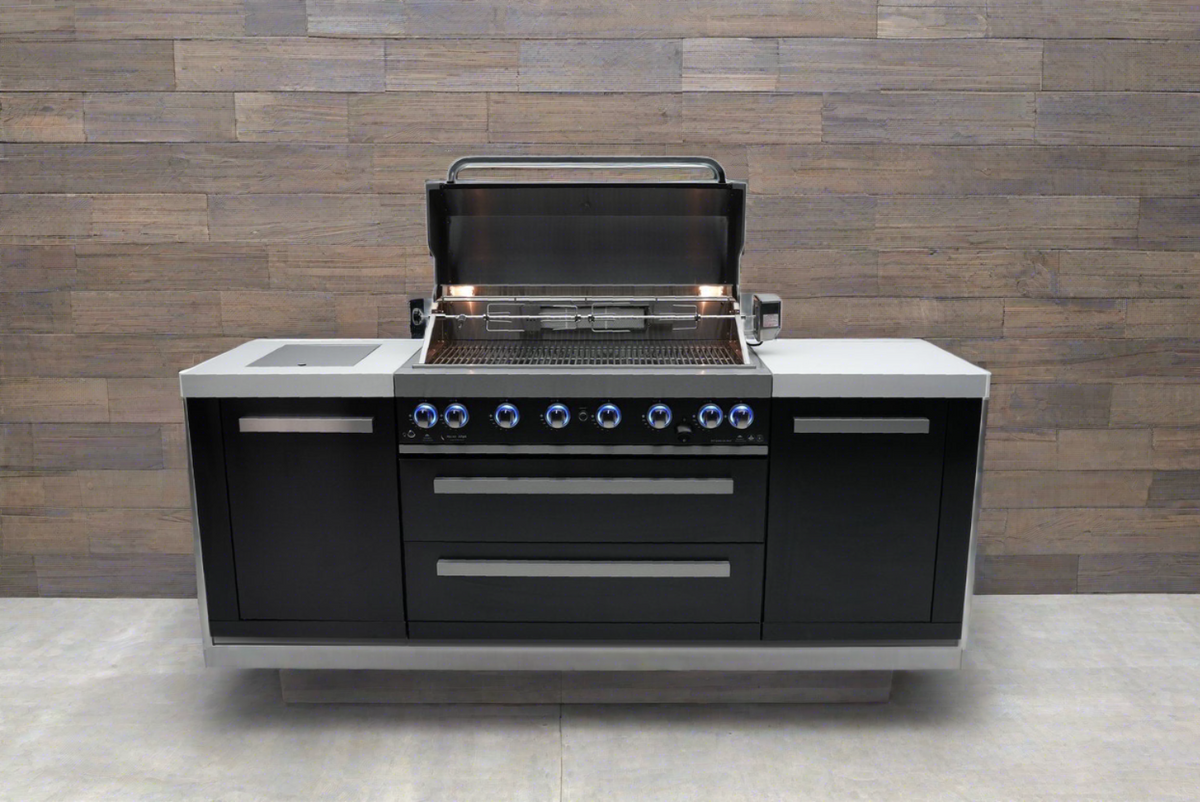 Mont Alpi 805 Black Stainless Steel Island - MAi805-BSS - MyBBQDirect