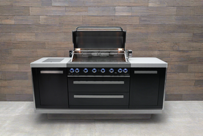 Mont Alpi 805 Black Stainless Steel Island - MAi805-BSS - MyBBQDirect