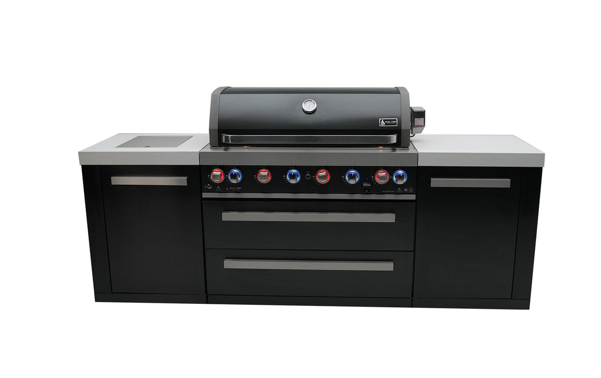 Mont Alpi 805 Black Stainless Steel Island - MAi805-BSS - MyBBQDirect