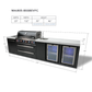 Mont Alpi 805 Black Stainless Steel Island with Beverage Center and Fridge Cabinet - MAi805-BSSBEVFC - MyBBQDirect