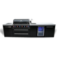 Mont Alpi Black Stainless Steel Island w/38" Grill & Beverage Center & Fridge - MAi805-BSSBEV - MyBBQDirect