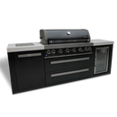 Mont Alpi 805 Black Stainless Steel Island with Fridge Cabinet - MAi805-BSSFC