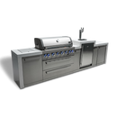 Mont Alpi 805 Deluxe BBQ Grill Island with Kegerator