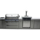 Mont Alpi 805 Deluxe BBQ Grill Island with Kegerator