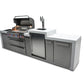 Mont Alpi 805 Deluxe BBQ Grill Island with Kegerator