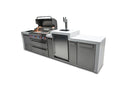 Mont Alpi 805 Deluxe BBQ Grill Island with Kegerator