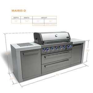 Mont Alpi Deluxe 805 Island - Outdoor Kitchen 