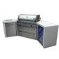 Mont Alpi 805 deluxe island with 45 degree corners and fridge cabinet - MAi805-D45FC - MyBBQDirect