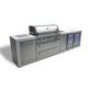 Mont Alpi 805 Deluxe Island With Beverage Center And Fridge Cabinet - MAi805-DBEVFC - MyBBQDirect