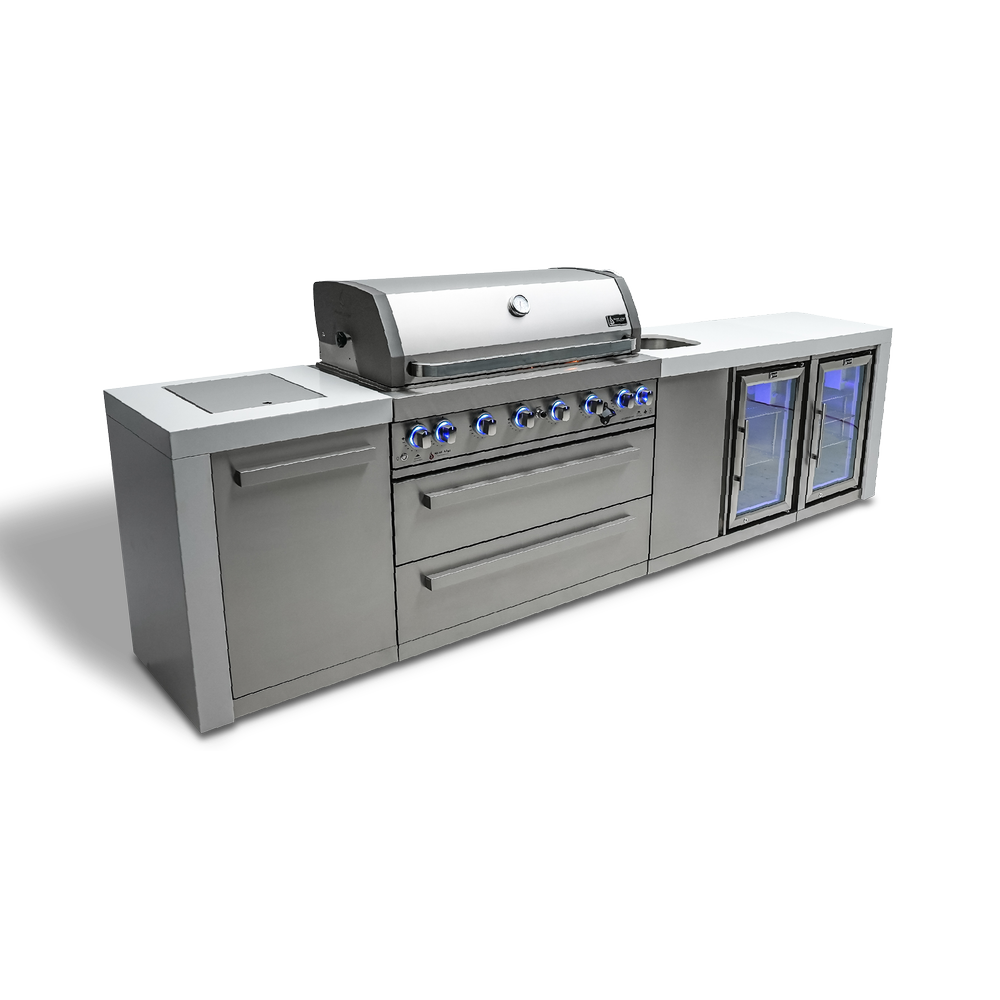 Mont Alpi 805 Deluxe Island With Beverage Center And Fridge Cabinet - MAi805-DBEVFC - MyBBQDirect