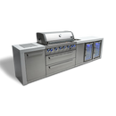 Mont Alpi 805 Deluxe Island With Beverage Center And Fridge Cabinet - MAi805-DBEVFC