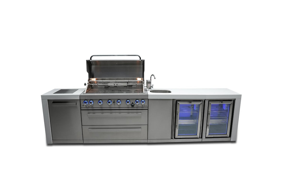 Mont Alpi 805 Deluxe Island With Beverage Center And Fridge Cabinet - MAi805-DBEVFC - MyBBQDirect