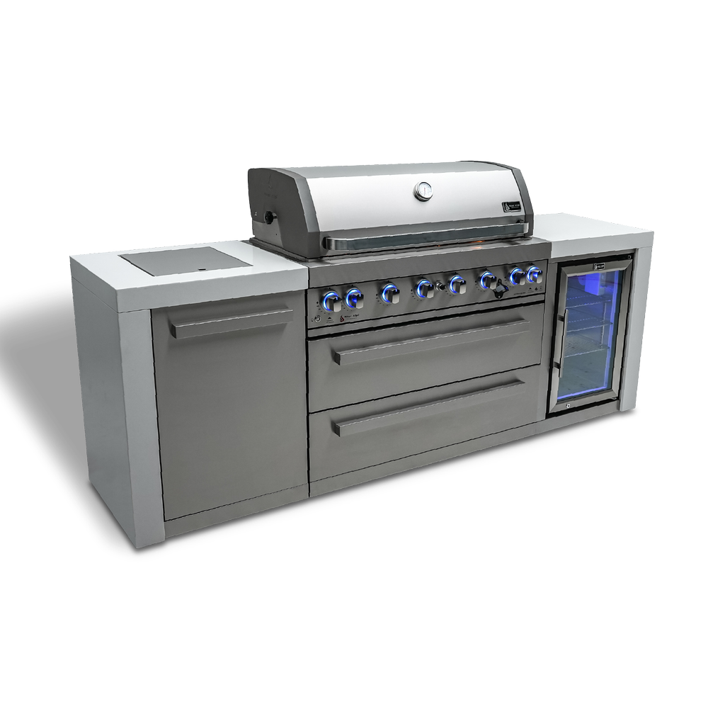 Mont Alpi 805 Deluxe Island with Fridge Cabinet - MAi805-DFC - MyBBQDirect