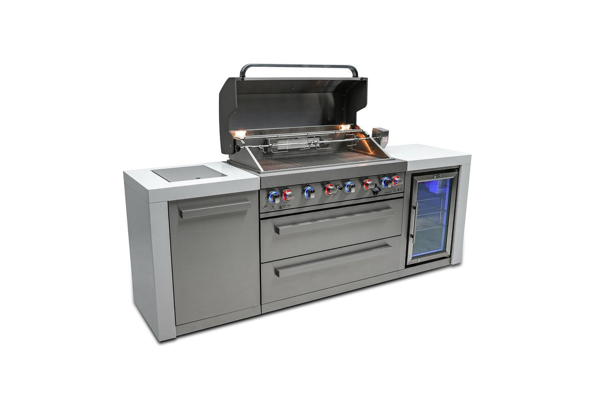 Mont Alpi 805 Deluxe Island with Fridge Cabinet - MAi805-DFC - MyBBQDirect