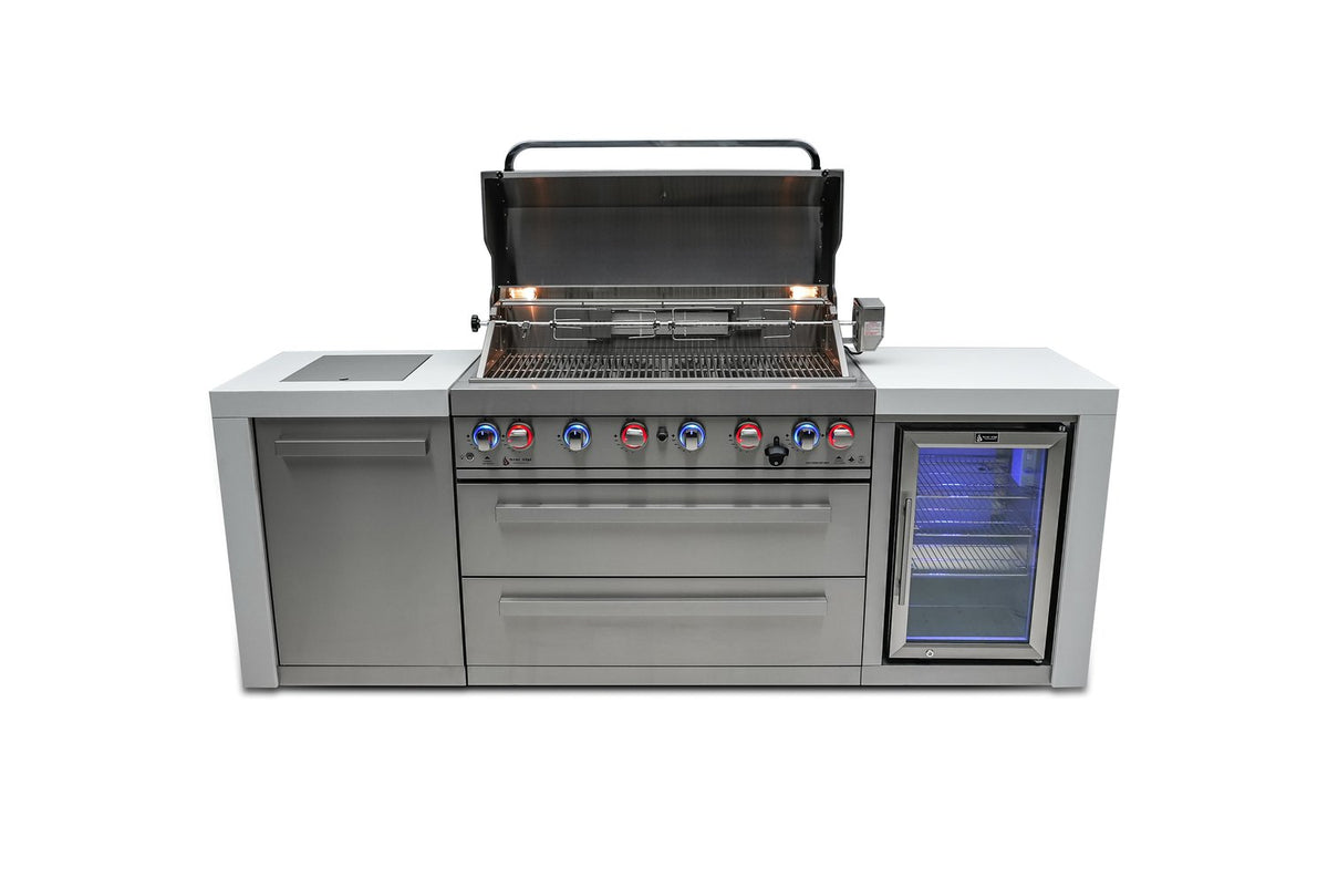 Mont Alpi 805 Deluxe Island with Fridge Cabinet - MAi805-DFC - MyBBQDirect