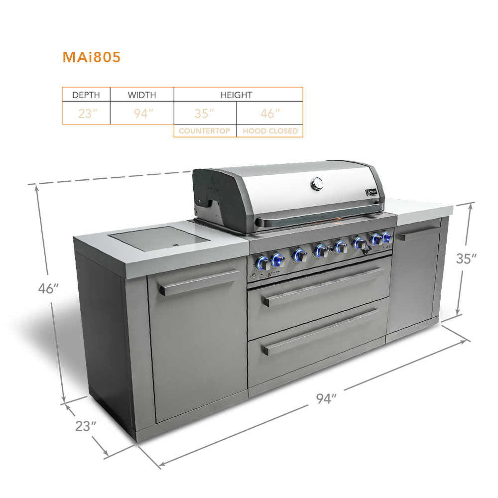 Mont Alpi 805 Island - MAi805 - MyBBQDirect