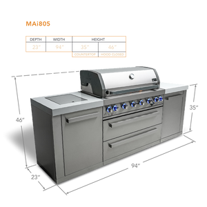 Mont Alpi 805 Island - MAi805 - MyBBQDirect
