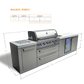Mont Alpi 805 Island with Beverage Center - MAi805-BEV - MyBBQDirect