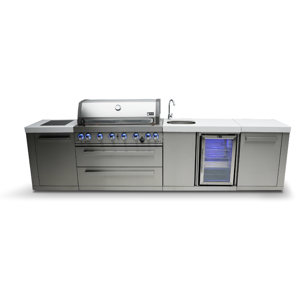 Mont Alpi 805 Island with Beverage Center - MAi805-BEV - MyBBQDirect