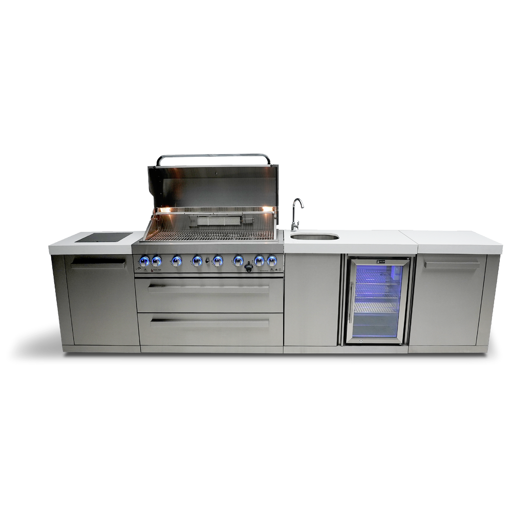 Mont Alpi 805 Island with Beverage Center - MAi805-BEV - MyBBQDirect