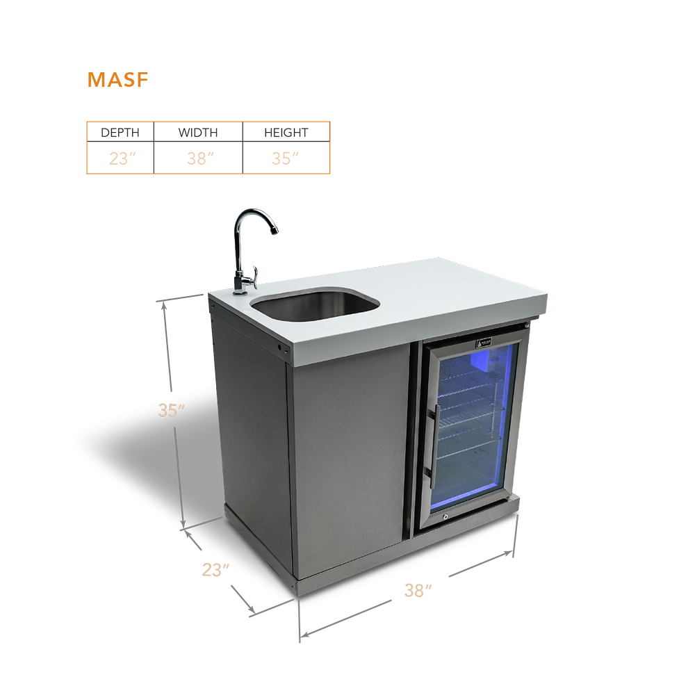 Mont Alpi Beverage Center - MASF-SS - MyBBQDirect