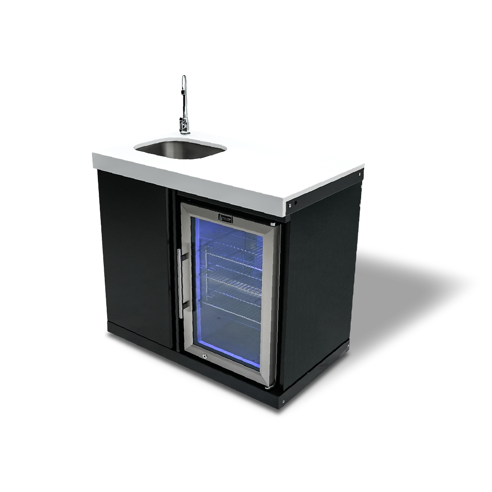 Mont Alpi Black Stainless Steel Beverage Center - MASF-BSS - MyBBQDirect