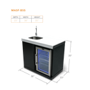 Mont Alpi Black Stainless Steel Beverage Center - MASF-BSS