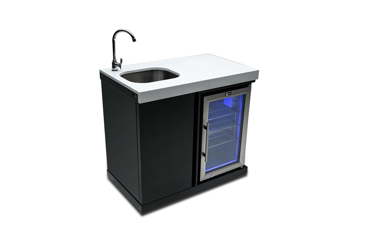 Mont Alpi Black Stainless Steel Beverage Center - MASF-BSS - MyBBQDirect