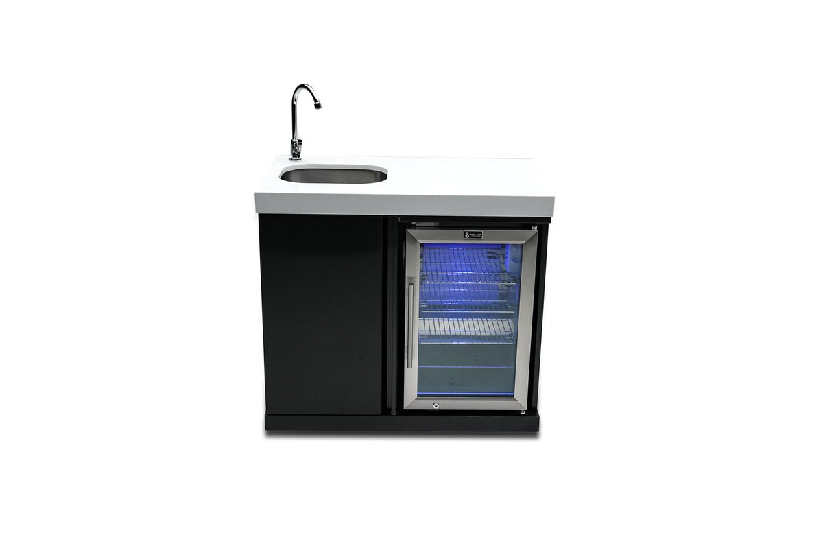 Mont Alpi Black Stainless Steel Beverage Center - MASF-BSS - MyBBQDirect