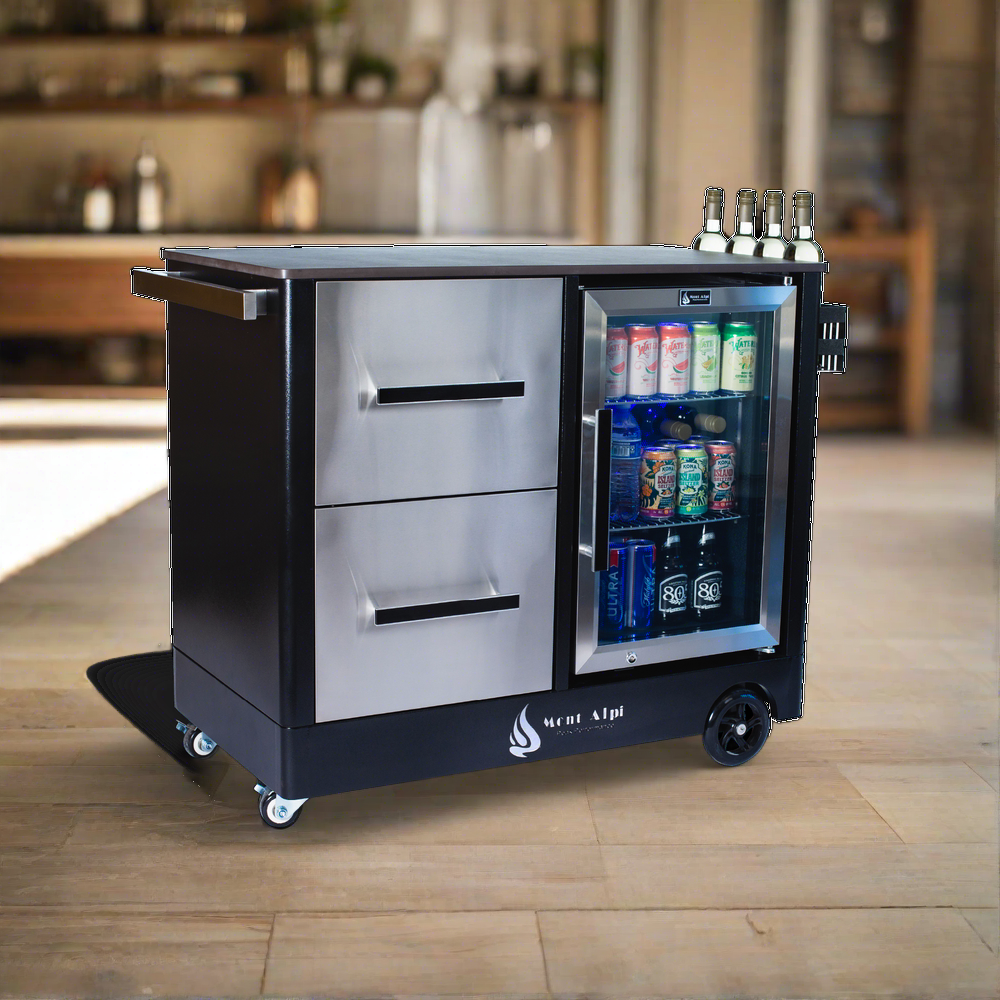 Mont Alpi Large Outdoor Prep Center / Bar Cart - MAPCL - MyBBQDirect