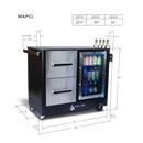 Mont Alpi Large Outdoor Prep Center / Bar Cart - MAPCL