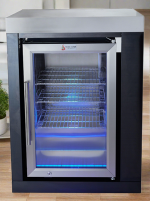 Mont Alpi Single Fridge Module in Black Stainless Steel - MASFM-BSS - MyBBQDirect