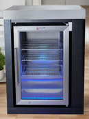 Mont Alpi Single Fridge Module in Black Stainless Steel - MASFM-BSS