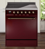 ILVE Nostalgie II 30" Electric Range with 4 Induction Elements Solid Door - UPI304QNMP