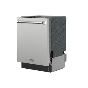 Thor Kitchen TDW24C7 24-inch Built-In Dishwasher with Open Dry and 7 Wash Cycles in Stainless Steel