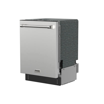 Thor Kitchen TDW24C7 24-inch Built-In Dishwasher with Open Dry and 7 Wash Cycles in Stainless Steel