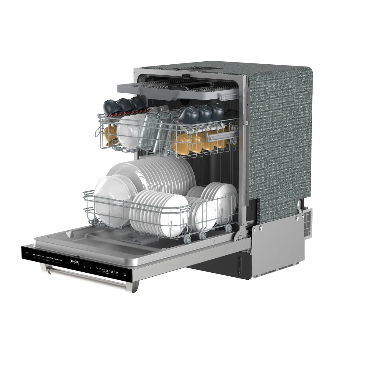 Thor Kitchen TDW24C7 24-inch Built-In Dishwasher with Open Dry and 7 Wash Cycles in Stainless Steel - view 8