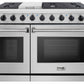 Thor Kitchen 2-Piece Appliance Package - 48-Inch Gas Range & Pro Wall Mount Hood in Stainless Steel