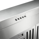 Thor Kitchen 2-Piece Pro Appliance Package - 36-Inch Dual Fuel Range & Pro-Style Wall Mount Hood in Stainless Steel