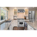 Thor Kitchen 4-Piece Appliance Package - 36-Inch Gas Range, Refrigerator, Dishwasher, and Microwave in Stainless Steel