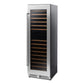 Thor Kitchen 24” Freestanding Wine Cooler with 162-Bottle Capacity and Dual Zone in Stainless Steel TWC2403DI