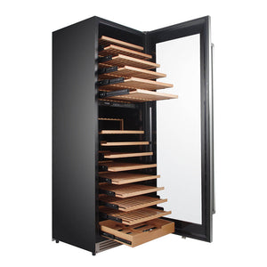Thor Kitchen 24” Freestanding Wine Cooler with 162-Bottle Capacity and Dual Zone in Stainless Steel TWC2403DI