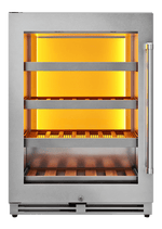 THOR Kitchen 24-Inch Single Zone Wine Cooler, Left Swing, 45 Wine Bottle Capacity - TWC24UL-LH