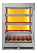 THOR Kitchen 24-Inch Single Zone Wine Cooler, Left Swing, 45 Wine Bottle Capacity - TWC24UL-LH