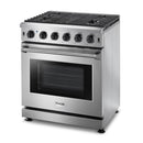 Thor Kitchen 30-Inch Gas Range with 5 Burners, 4.55 cu. ft Oven in Stainless Steel LRG3001U