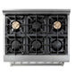 Thor Kitchen 36-Inch 5.2 cu. ft. Oven Dual Fuel Range in Stainless Steel HRD3606U