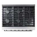 Thor Kitchen 36-Inch 6.0 Cu. Ft Single Oven Professional Gas Range in Stainless Steel LRG3601U